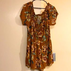 Floral Gold XL Romper